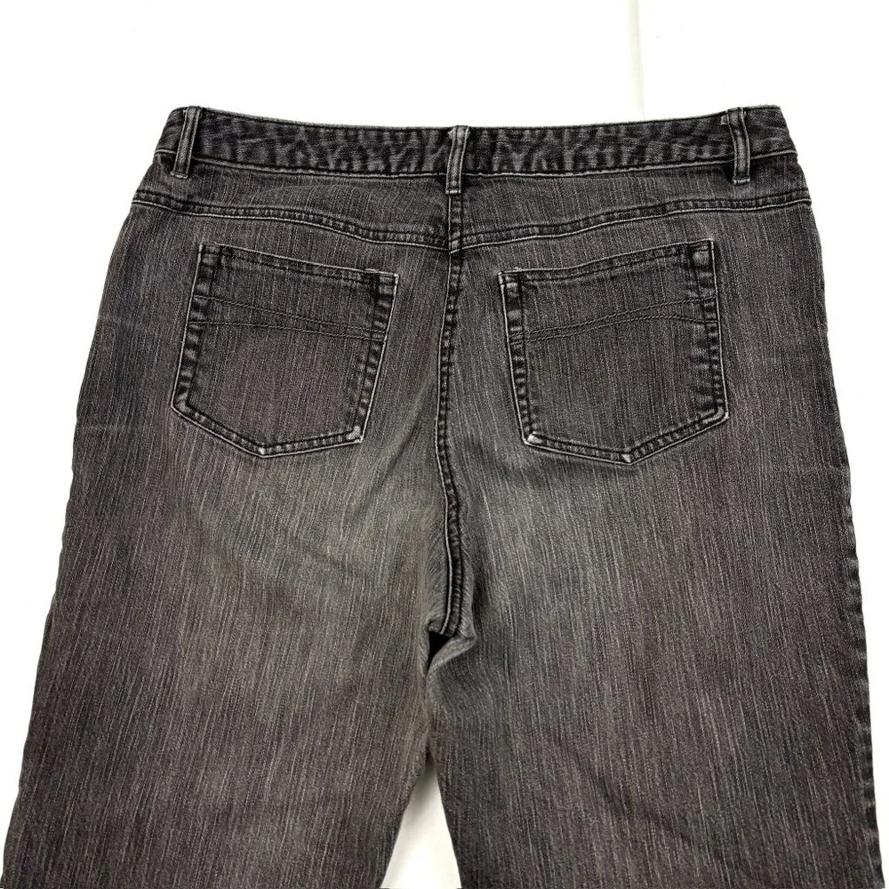 Covington Signature Fit‎ Bootcut Women's size 14 Black Denim Jeans